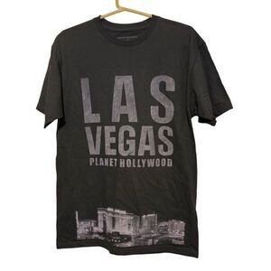 Las Vegas Planet Hollywood Size Medium Gray T-Shirt